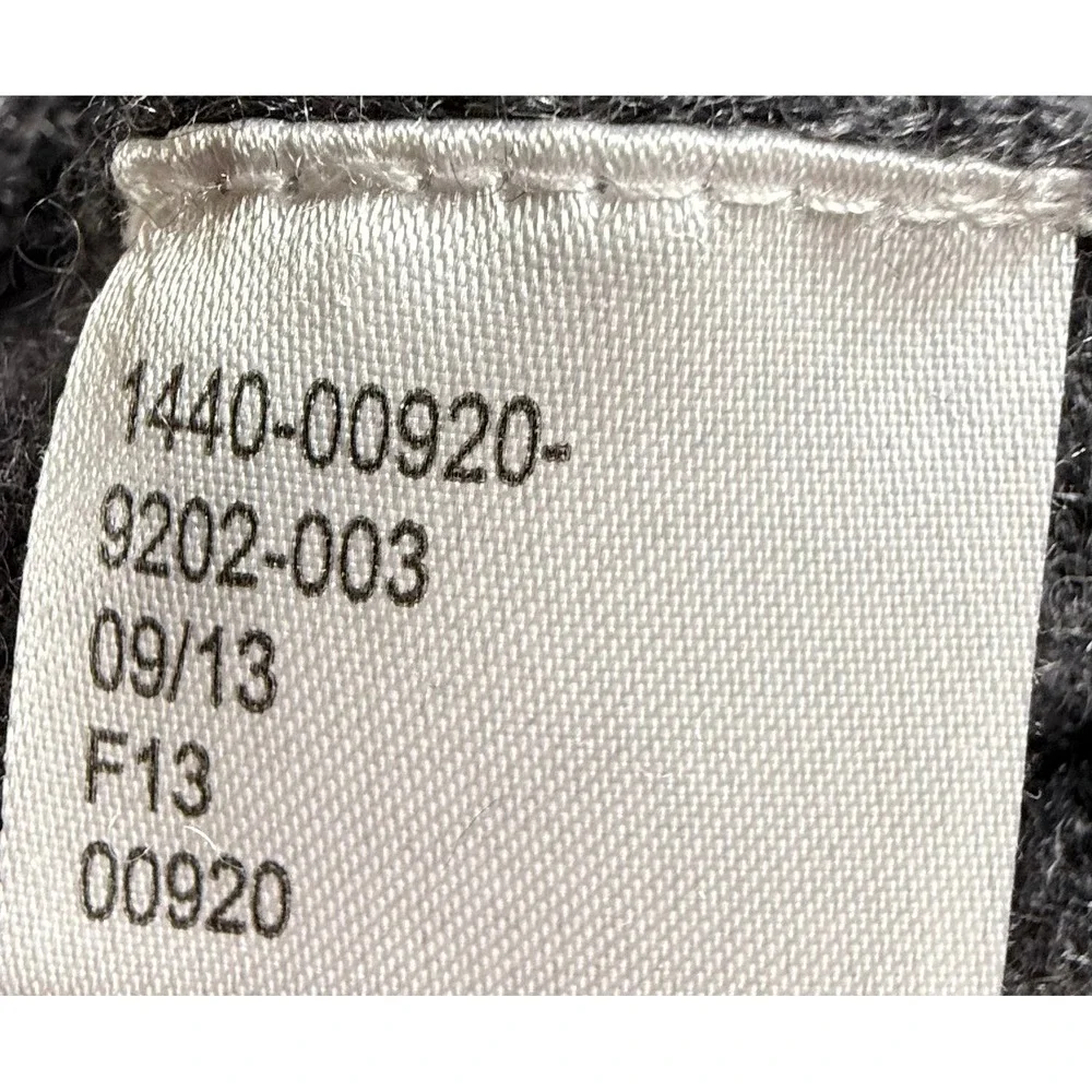 Jos. A. Bank 100% Cashmere Gray Quarter Zip Sweater Men's Large  Mock Neck